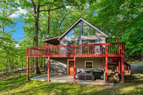 Hot Tub, Large Deck, WiFi, Fire Pit at Chalet Cabin